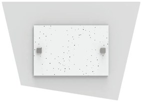 Applique moderno Skinny LED bianco, in vetro, 25x35 cm, LUMICOM