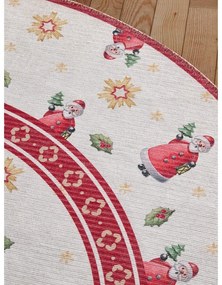 Tappeto rotondo rosso a tema natalizio ø 160 cm Toy's Delight Santa Claus – Villeroy&amp;Boch