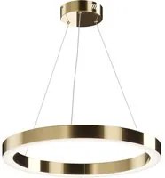 Lampadario A Sospensione Moderno Saturno Acciaio Ottone 1 Luce Led 45W