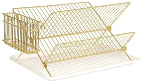 Scolapiatti in oro Present Time Rack - PT LIVING