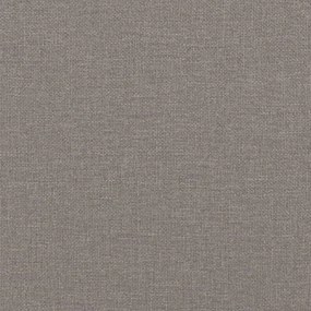 Giroletto con Testiera Grigio Tortora 200x200 cm in Tessuto