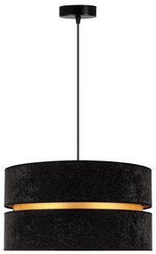 Duolla - Lampadario a sospensione con filo DUO 1xE27/15W/230V diametro 40 cm nero/oro