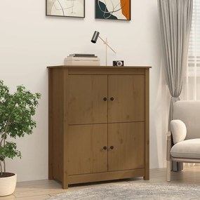 Credenza Ambra 83x41,5x100 Cm İn Legno Massello Di Pino /