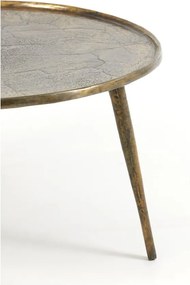 Tavolino rotondo in metallo bronzo ø 67,5 cm Babina - Light &amp; Living