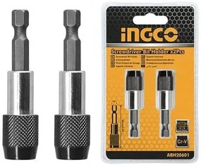 Set 2pz Portabit 60mm Sgancio Rapido Ingco