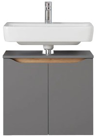 Mobile sospeso grigio sotto il lavabo 60x53 cm Set 357 - Pelipal