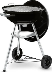 Weber Compact 47 Cm Barbecue A Carbone Kettle Grill Nero Con Griglia In Acciaio