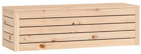 Contenitore portaoggetti 109x36,5x33 cm legno massello pino