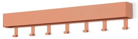 Attaccapanni da parete color salmone in metallo con scaffale 72 cm Dax Play – Spinder Design