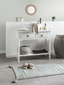 benuta Nest Tappeto da bagno Dust Menta 50x80 cm - Tappeto design moderno soggiorno