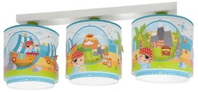 Dalber 60653 - Plafoniera per bambini PIRATA ISLAND 3xE27/15W/230V
