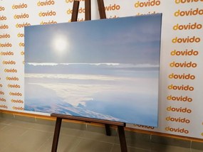 Stampa su tela – Montagne illuminate dal sole
