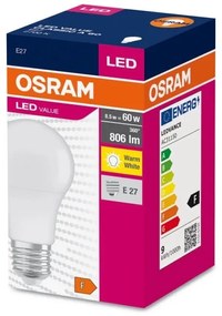 Lampadina LED A60 E27/8,5W/230V 2700K - Osram