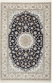 Nain Tappeto 160x250 Blu (Iran) Annodato A Mano