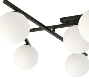 Plafoniera SMART 4xE14/10W/230V nero/bianco