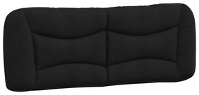 Cuscino testiera nero 140 cm in tessuto