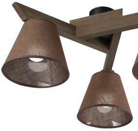 Brilagi - Lampadario LED ANTHONY 3xE14/40W/230V rovere noce/marrone