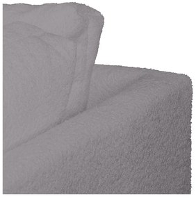 Divano angolare grigio scuro in tessuto bouclé (angolo destro) Ariella - Ropez