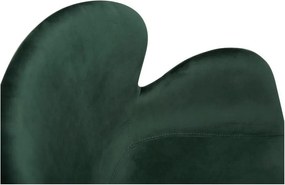 Sedia da pranzo verde in imbottito con braccioli Gaia – DAN-FORM Denmark