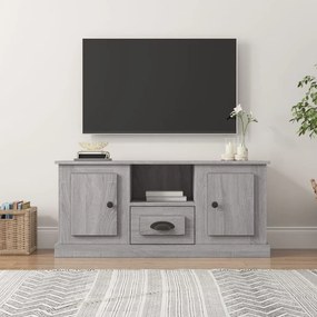 Mobile Tv Grigio Sonoma 100x35,5x45 Cm İn Legno Multistrato /