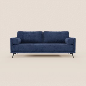 Basalto Divano lineare 2 o 3 posti con seduta unica e base in metallo in tessuto smacchiabile T31