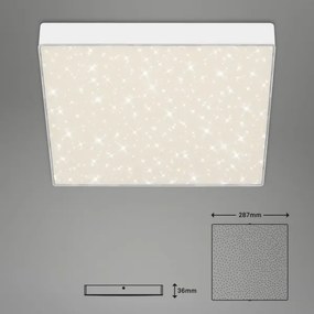 Briloner 7078-416 - Plafoniera LED STAR SKY LED/21W/230V 28x28 cm bianco