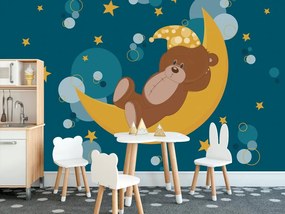 Carta da parati – Orsetto sulla luna
