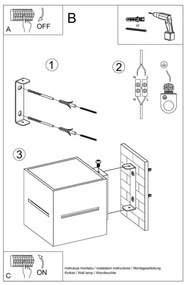 Applique LOBO 1xG9/40W/230V bianco