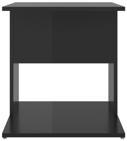 Tavolino nero lucido 45x45x48 cm in truciolato