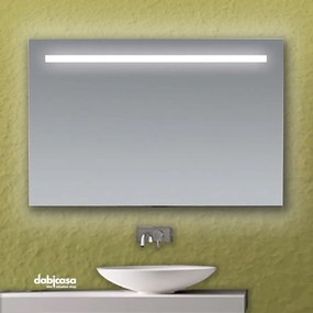 Specchio Linea Led "Line" Retroilluminato Con Fascia Superiore Luminosa 70x105cm