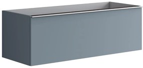 Mobile da bagno sotto lavabo Pixel plain indaco laccato L 120 x H 40 x P 45.5 cm 2 cassetti, lavabo non incluso