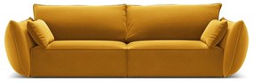 Divano color senape con rivestimento in velluto 208 cm Vanda – Mazzini Sofas