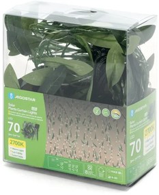 Aigostar - Catena LED solare 70xLED/4x1m IP65 bianco caldo oliva