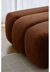 Divano angolare color terracotta (con penisola a destra/a U) Shell – Miuform