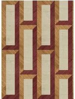 Arte International Carta da parati Biseau - Copper Red