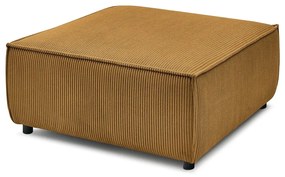 Pouf in velluto a coste color senape Nihad modular - Bobochic Paris