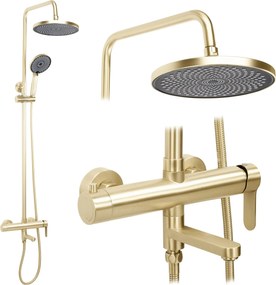 Set Doccia Rea Arcos brush gold