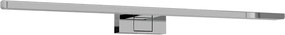 Lampada LED da Specchio 60cm Cromata 12W IP54 Tripla Installazione Colore Bianco Caldo 3.000K