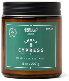 Candela di soia profumata tempo di combustione 48 h Smoke &amp; Cypress - Gentlemen's Hardware