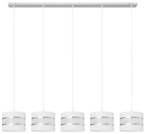 Lampadario a sospensione con filo HELEN 5xE27/15W/230V bianco