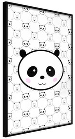 Poster  Panda and Friends  Cornice Quadri Cornice nera, Larghezza x Altezza Home decor 20x30