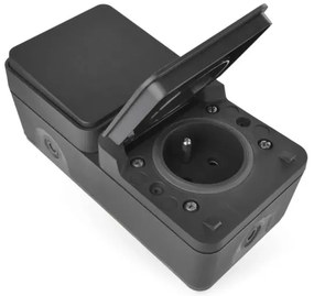 Interruttore alternante con presa 250V/16A IP55