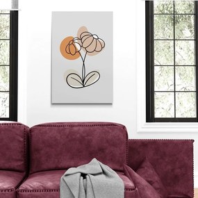 Quadro su tela – Fiore minimalista No1
