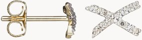 Orecchini in oro giallo con diamanti Life, 0,12 carati