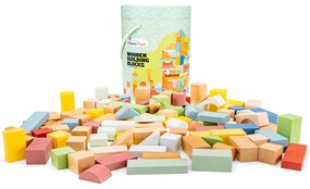 Blocchi di costruzione in legno - 100 pezzi