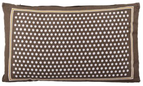 Cuscino divano 30x50 cm pois marrone