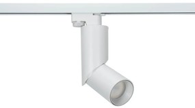 Faretto GU10 per binario Monofase - Bianco - Orientabile e Snodabile