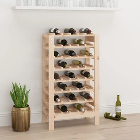 Portavini 61,5x30x107,5 cm in legno massello di pino