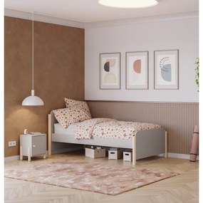 Comodino per bambini color crema in legno di pino Enola - Marckeric