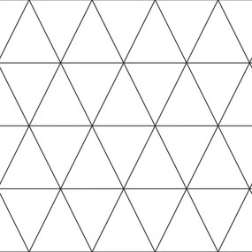 Carta da parati Rete bianco e nero, 53 cm x 10.05 m